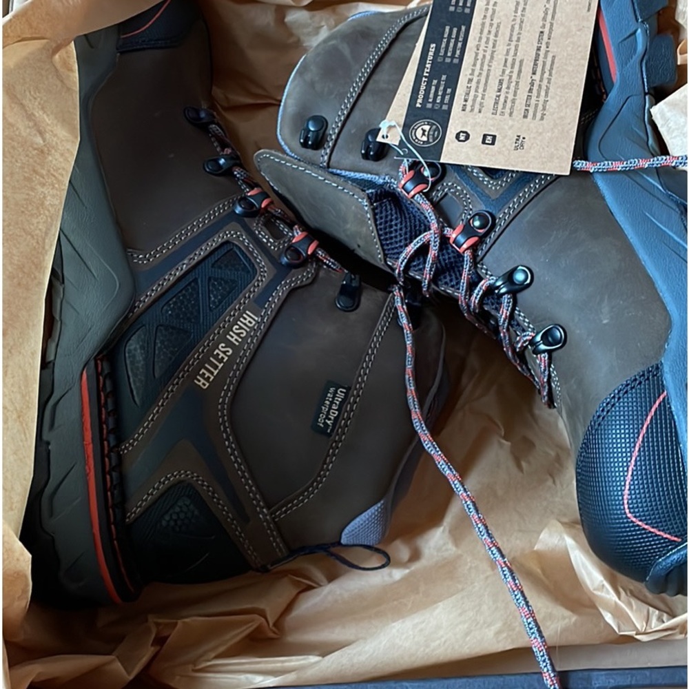 Red Wing Irish Setter CROSBY 6-INCH WATERPROOF LEATHER SAFETY TOE BOOT